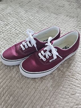 Vans Kids Era Low-Top Sneakers in Burgundy